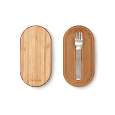 Logotrade promotional giveaway image of: Black+Blum Stainless Steel Double Bento Box