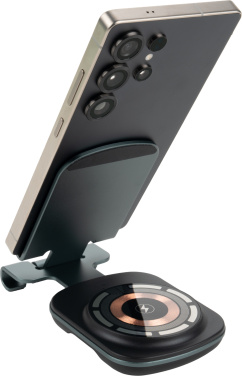 Logo trade promotional gifts image of: Phone holder with wireless charger