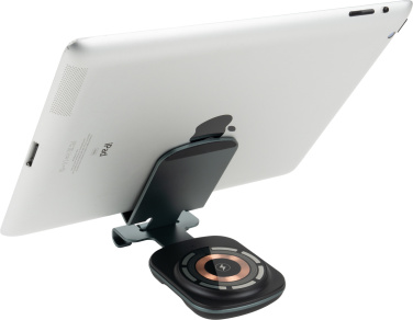 Logo trade business gifts image of: Phone holder with wireless charger