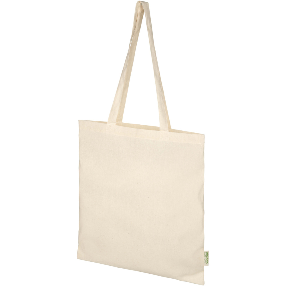 Logo trade promotional items image of: Odisha 100 g/m² OCS organic tote bag 7L