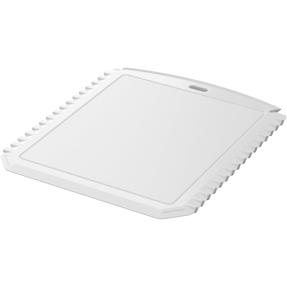 Logo trade promotional giveaways picture of: Thrym rectangular recycled plastic ice scraper