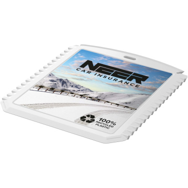 Logo trade promotional gift photo of: Thrym rectangular recycled plastic ice scraper