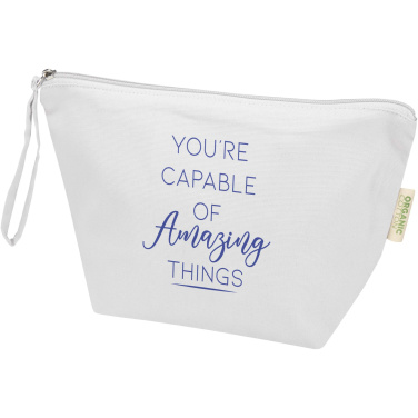 Logo trade advertising product photo of: Odisha 180 g/m² OCS organic large accessory pouch 3L