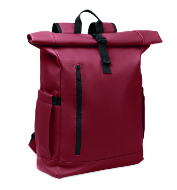 Logo trade promotional products image of: Rolltop laptop rucksack 600D