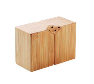 Logotrade corporate gift image of: Bamboo salt & pepper set