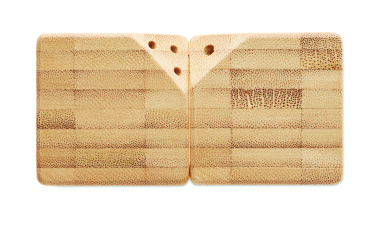 Logo trade promotional merchandise photo of: Bamboo salt & pepper set