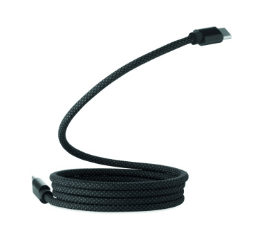 Logo trade advertising products picture of: Braided magnetic cable in RPET