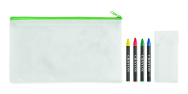 Logo trade corporate gift photo of: Pencil case with 4 crayons