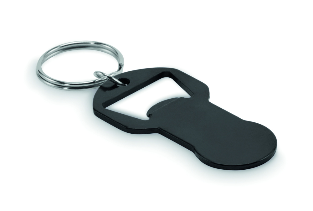 Logo trade corporate gifts image of: Recycled aluminium bottle opener k