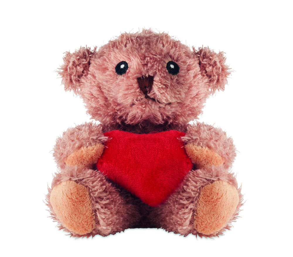 Logo trade promotional giveaway photo of: Teddy bear plush with heart