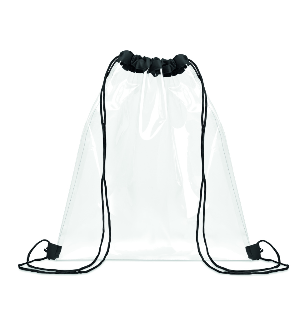 Logotrade corporate gift image of: Transparent drawstring bag