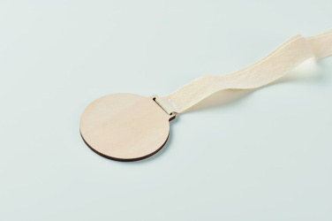 Logo trade advertising products picture of: Wooden medal