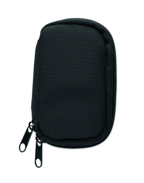 Logo trade promotional giveaways image of: Key case in 300D RPET