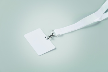Logo trade promotional products picture of: Lanyard badge 54 x 86mm