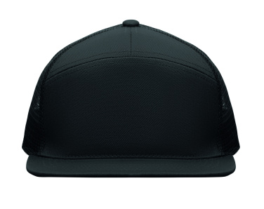 Logo trade promotional giveaways picture of: 7 panel flat visor cap
