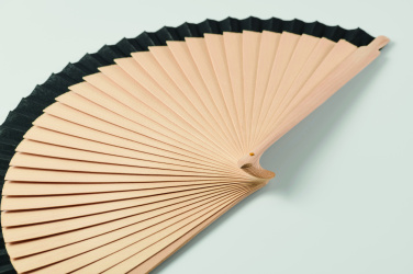 Logo trade advertising products image of: Wooden hand fan