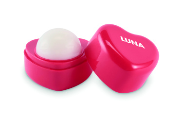 Logo trade corporate gift photo of: Heart shape vegan lip balm