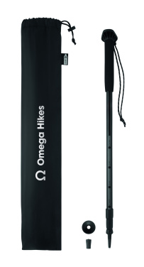 Logo trade business gifts image of: Telescopic walking pole