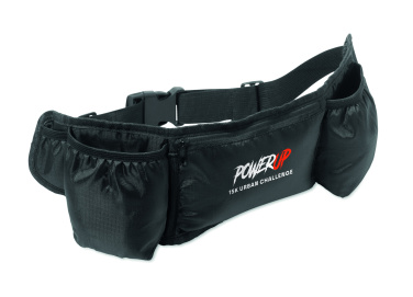 Logo trade advertising product photo of: Sports waist bag 420D RPET