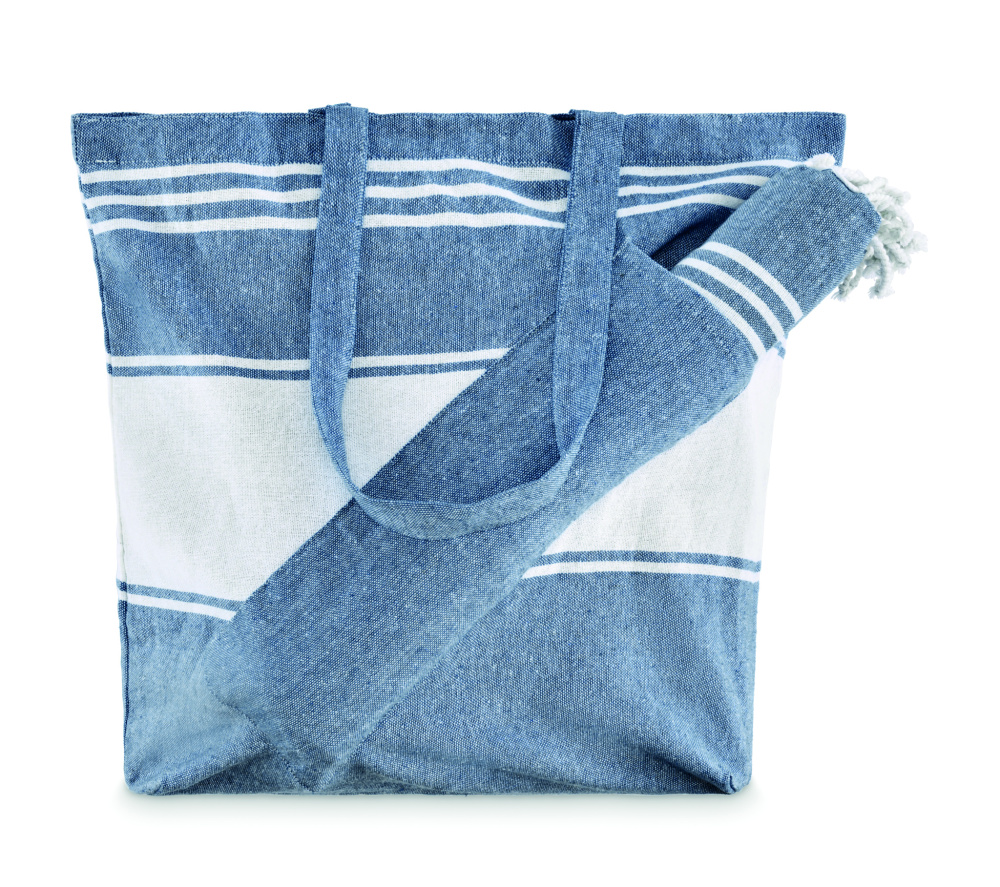 Logotrade corporate gift picture of: Beach bag with hammam towel
