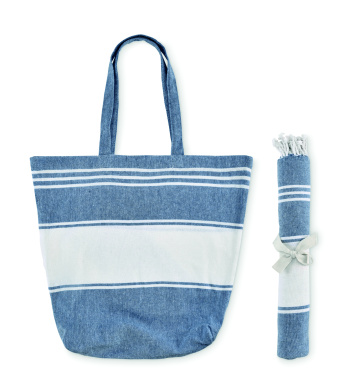 Logotrade corporate gift picture of: Beach bag with hammam towel