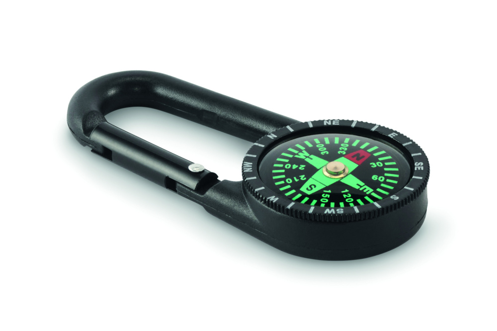 Logotrade business gift image of: Outdoor compass with carabiner