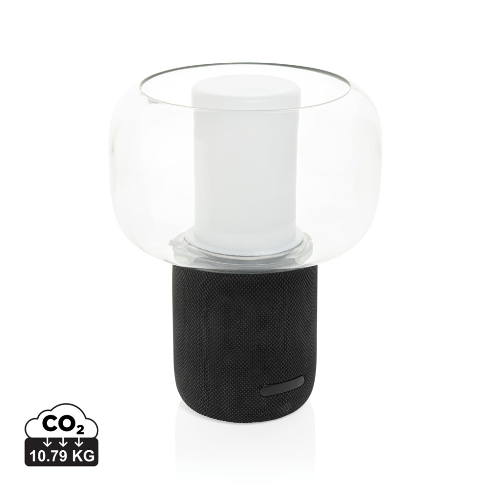Logotrade advertising products photo of: Lux RCS recycled plastic 10W speaker lamp