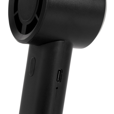 Logo trade promotional merchandise photo of: Twist RCS recycled plastic re-chargeable portable fan