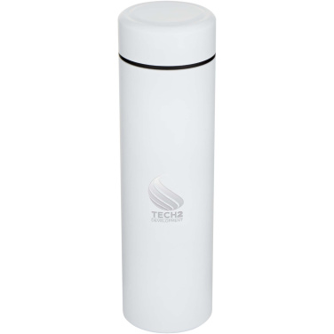 Logo trade promotional giveaways picture of: Taylor 450 ml double wall stainless steel flask with tea strainer