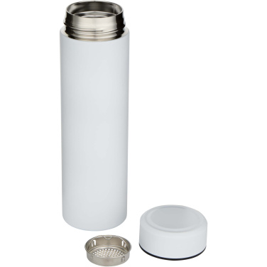 Logotrade promotional giveaway picture of: Taylor 450 ml double wall stainless steel flask with tea strainer