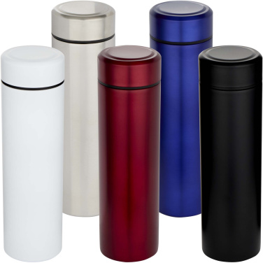 Logotrade promotional item image of: Taylor 450 ml double wall stainless steel flask with tea strainer