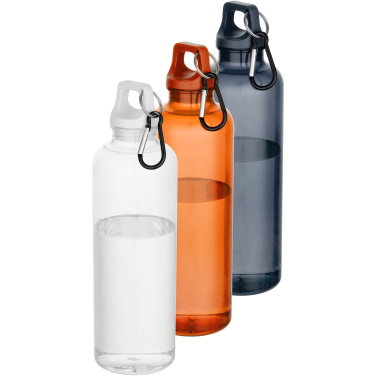 Logo trade promotional gifts image of: Oregon 750 ml RCS recycled plastic water bottle with carabiner