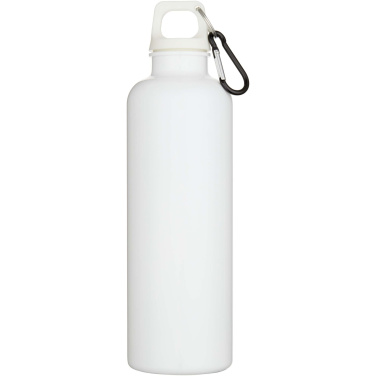 Logotrade promotional product picture of: Oregon 750 ml solid colour RCS recycled plastic water bottle with carabiner