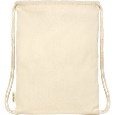 Logo trade promotional items picture of: Odisha 100 g/m² OCS organic drawstring bag 5L
