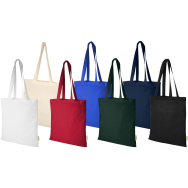 Logo trade promotional items image of: Odisha 140 g/m² OCS organic tote bag 7L