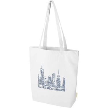 Logo trade promotional products image of: Odisha 180 g/m² OCS organic wide bottom tote bag 11L