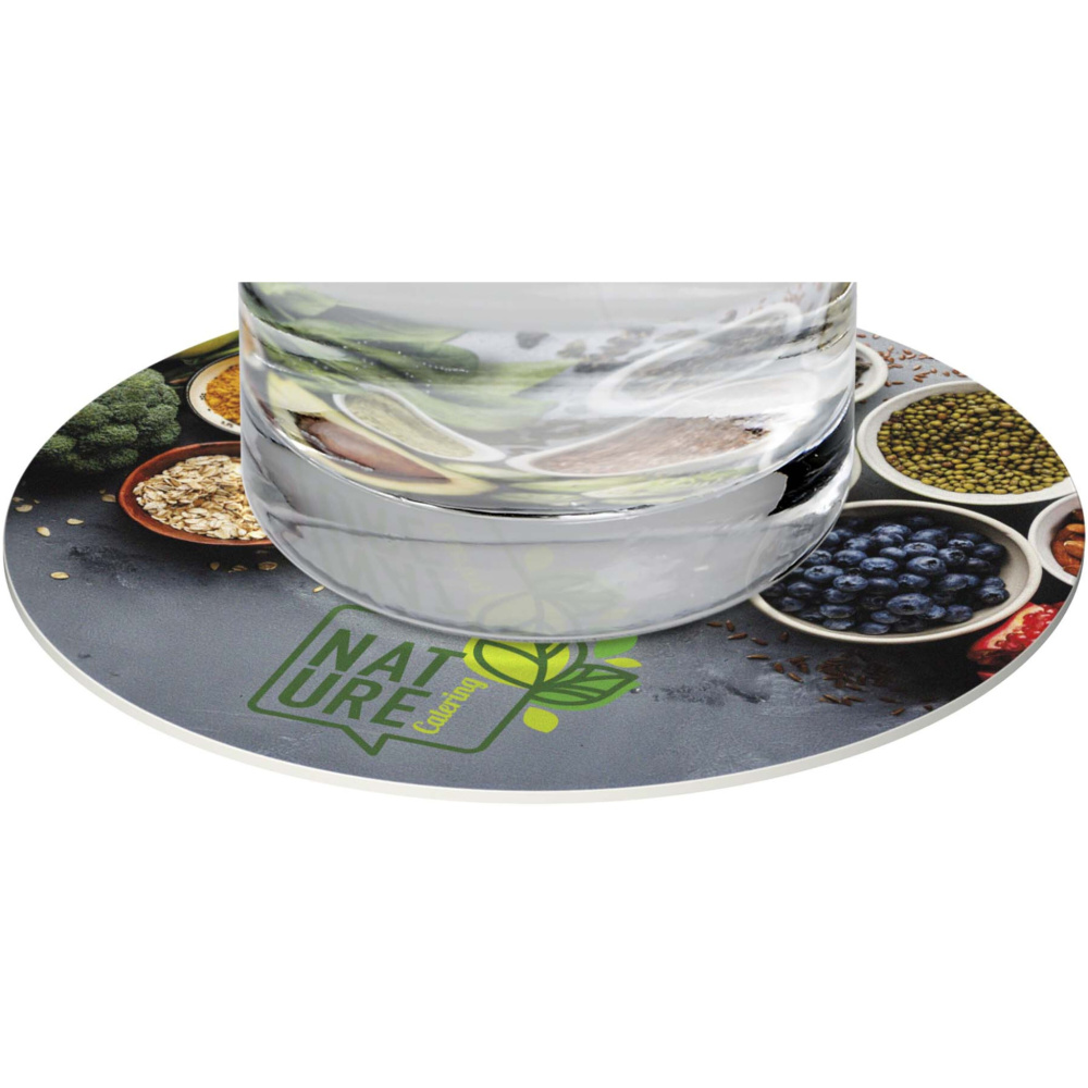 Logo trade promotional giveaways image of: Lumin round coaster