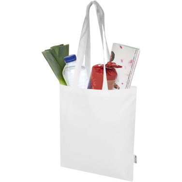 Logotrade advertising products photo of: Peru Blend 180 g/m² GRS recycled cotton tote bag 7L