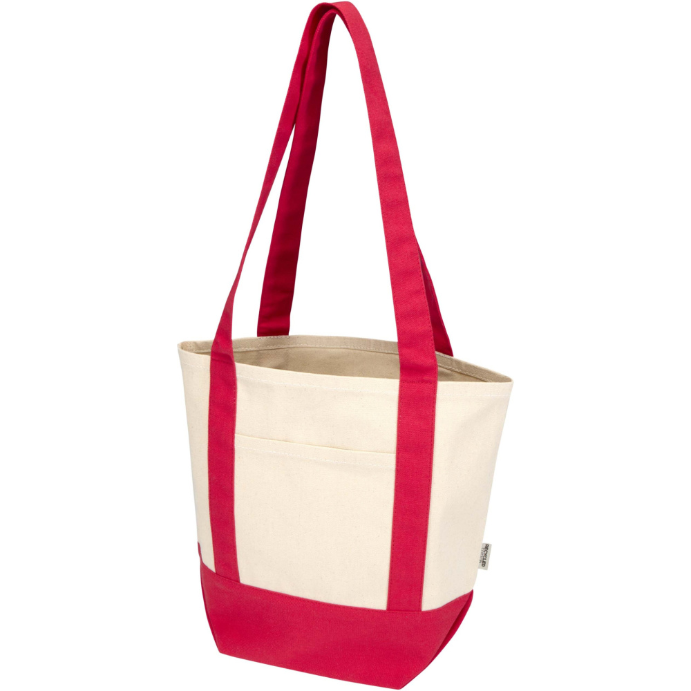 Logo trade corporate gifts image of: Sam 320 g/m² GRS recycled mini cotton tote bag