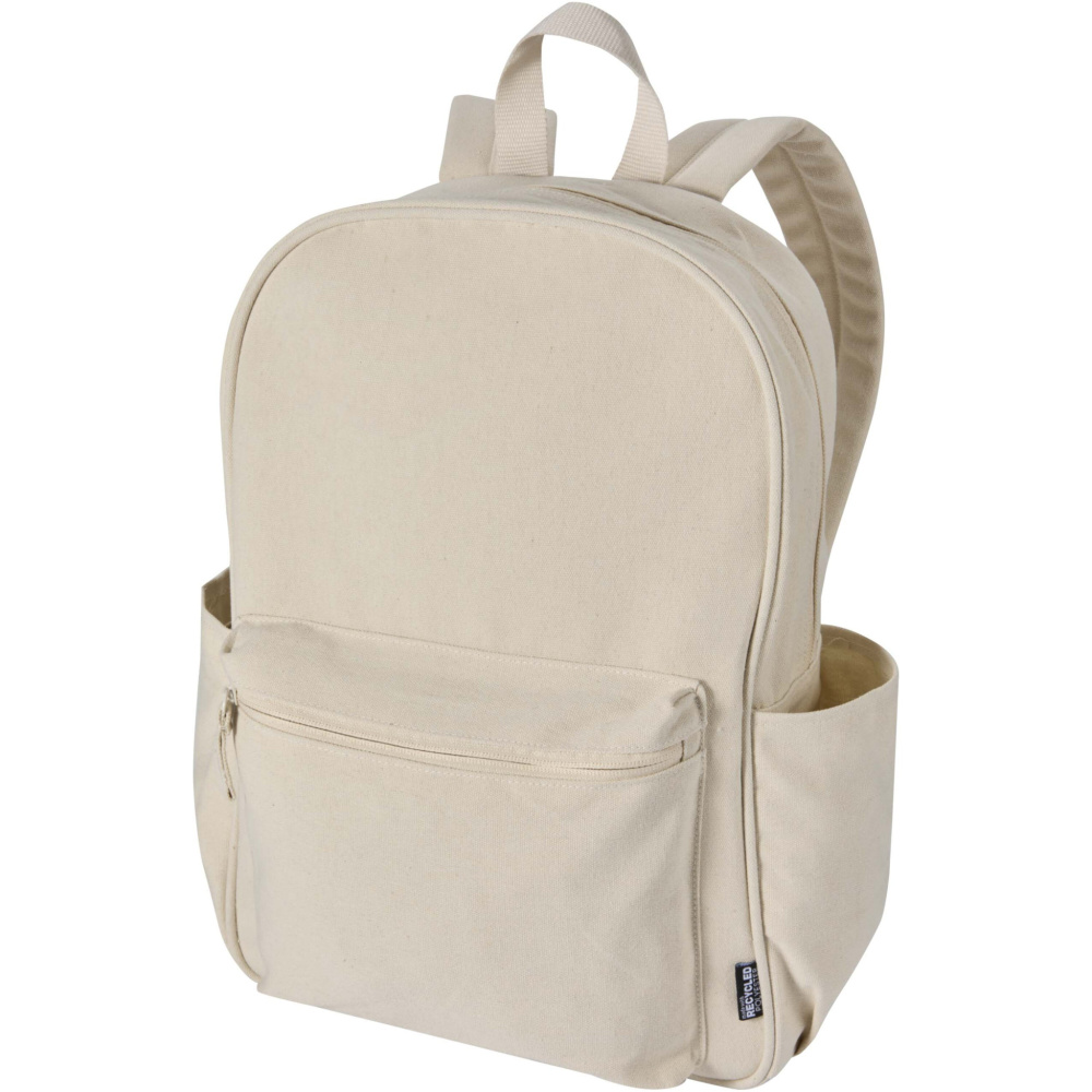 Logo trade promotional gift photo of: Recanvas 15.6” GRS recycled city backpack 16L