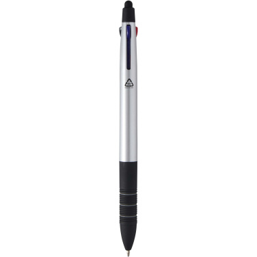 Logo trade promotional items picture of: Trine 3-ink RCS recycled ballpoint pen with stylus
