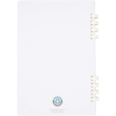 Logo trade promotional gifts image of: Fil A5 hard cover RCS recycled spiral notebook