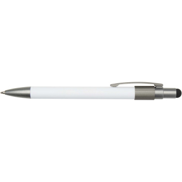 Logotrade advertising product image of: Rill RCS recycled ballpoint pen with stylus and fidget spinner (black ink)