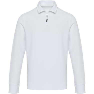 Logo trade corporate gifts image of: Zeus long sleeve unisex half zip polo
