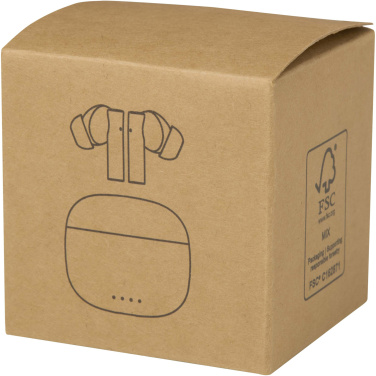 Logotrade advertising products photo of: Alterf recycled plastic True Wireless Bluetooth® headset with silicone eartips