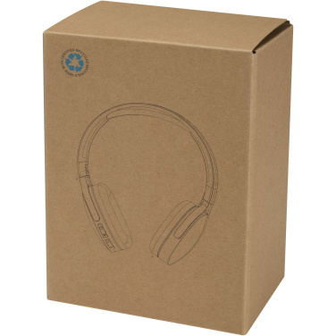 Logo trade promotional gifts image of: Ancha recycled plastic over-ear wireless Bluetooth® headset