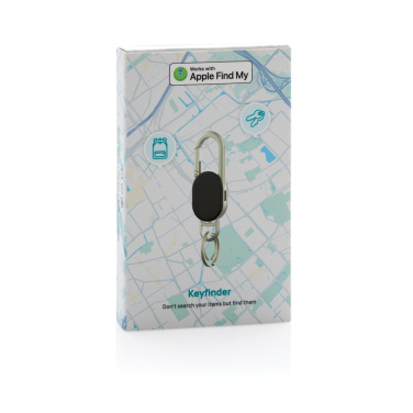 Logo trade promotional merchandise image of: Keyfinder Dual keychain with worldwide locating