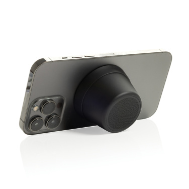 Logo trade promotional merchandise picture of: Nivio RCS recycled aluminum magnetic 5W Speaker