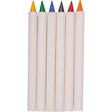 Logo trade promotional merchandise image of: Infinity Set of Wax Crayons KINGSTON