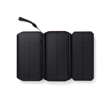 Logo trade promotional merchandise photo of: Nordic Drift Titan 10.000mAh solar powerbank with 3 panels